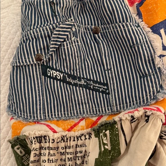 Jaden Gypsy Colorful Patchwork Shorts - Picture 5 of 5